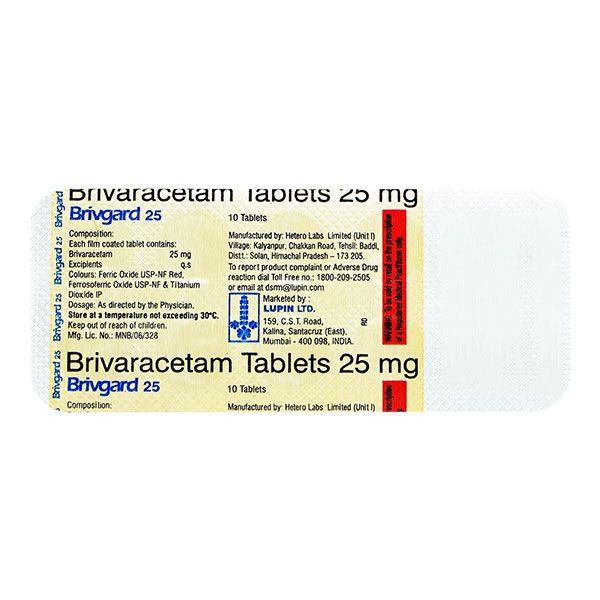 Brivgard 25 Tablet - Uses, Price, Side Effects, Substitute