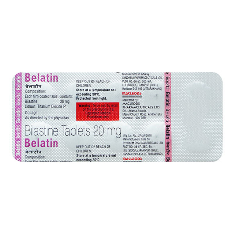 Belatin 20mg Tablet