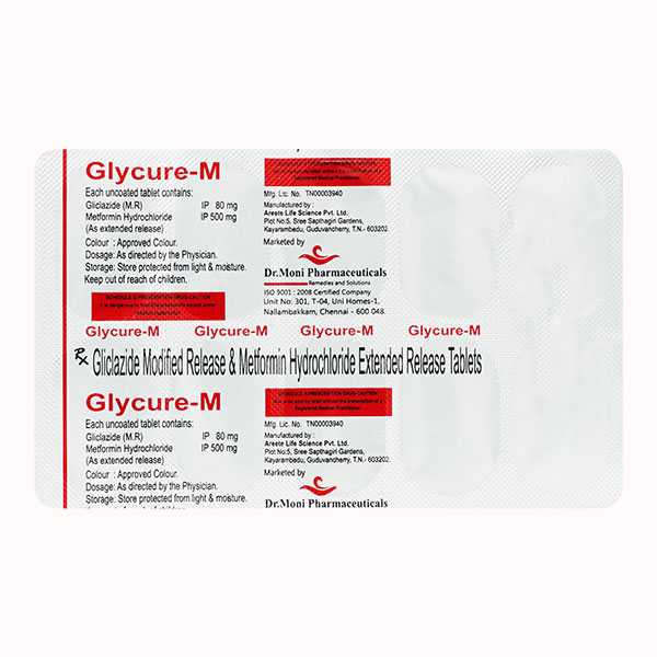 Glycure M 80mg/500mg Tablet
