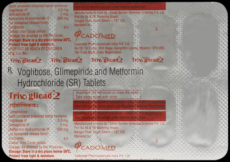 Trivoglicad 2 Tablet SR Trivoglicad 2 Tablet SR