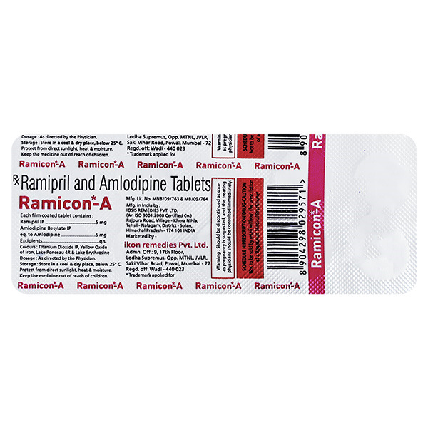 Ramicon A 5mg/5mg Tablet