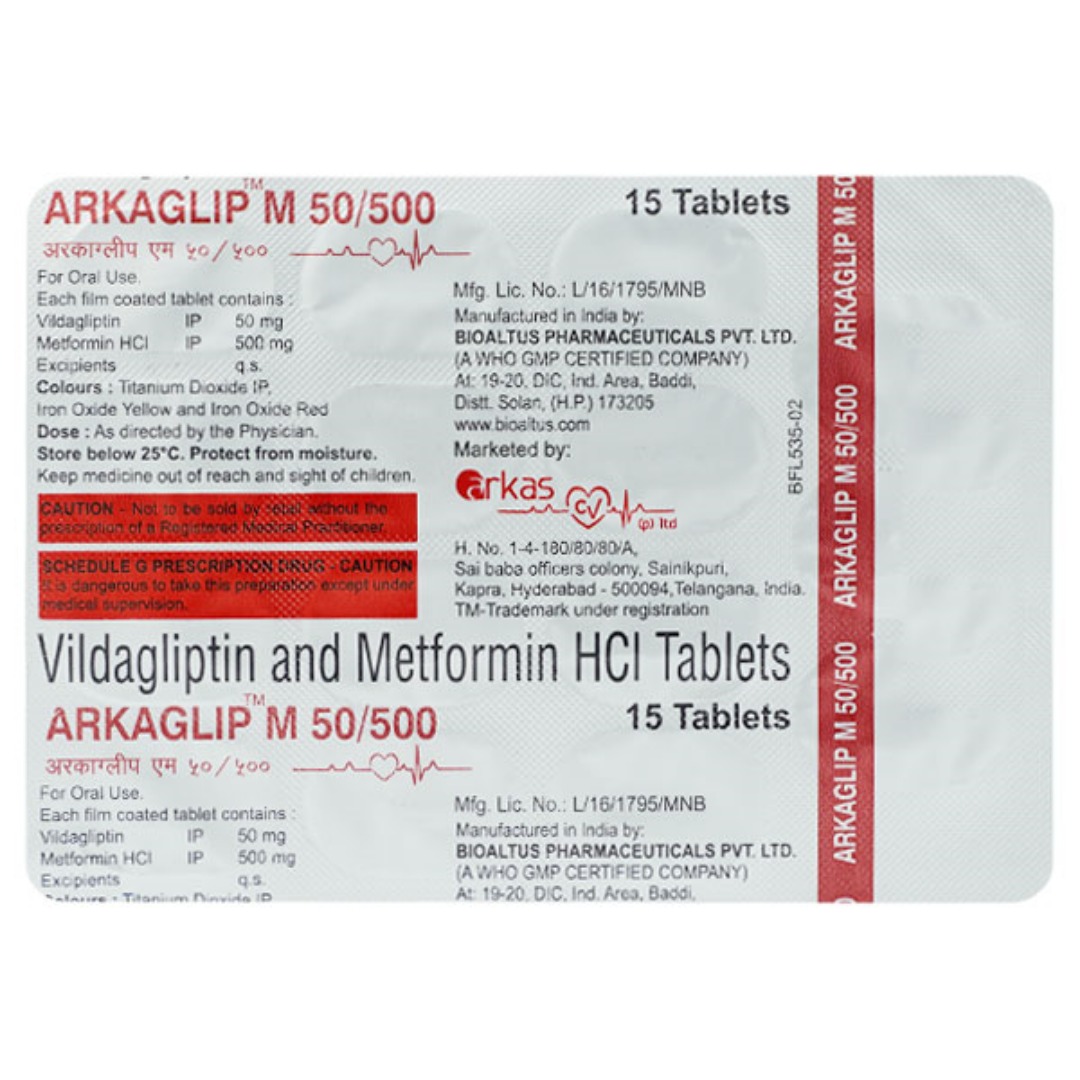 Arkaglip M 500mg/50mg Tablet