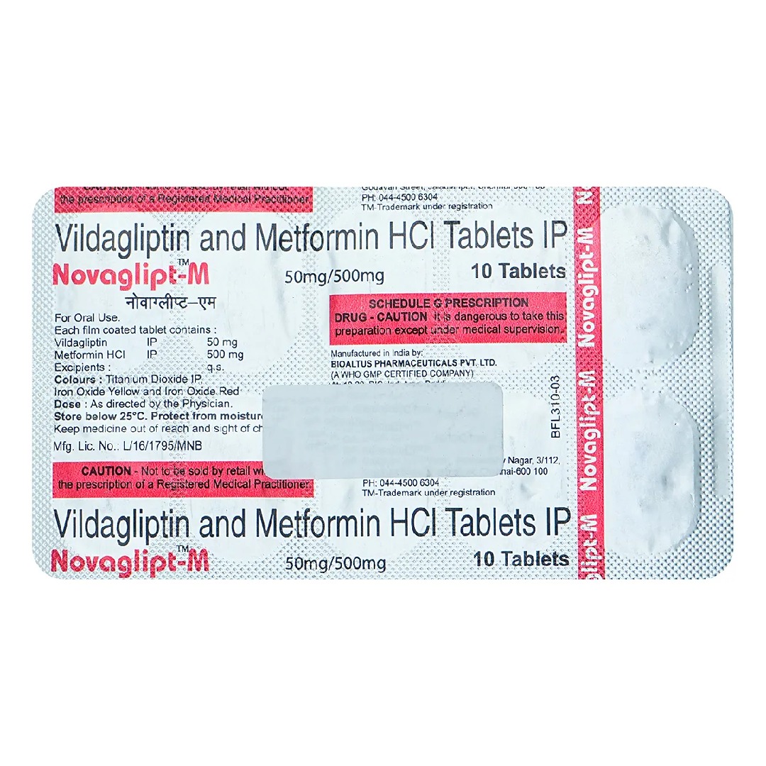 Novaglipt M 500mg/50mg Tablet