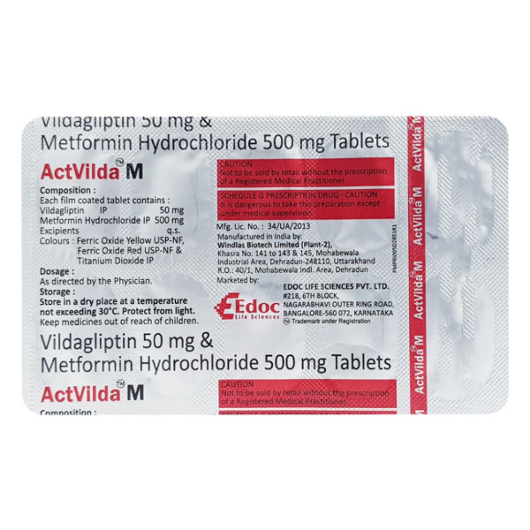 Acvilda M 500mg/50mg Tablet
