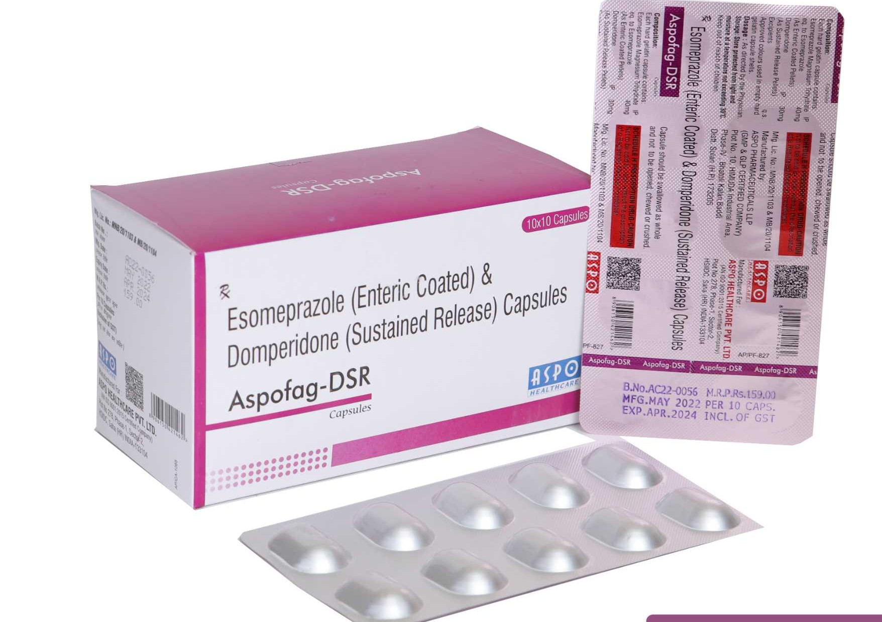 Aspofag D 30mg/40mg Capsule SR