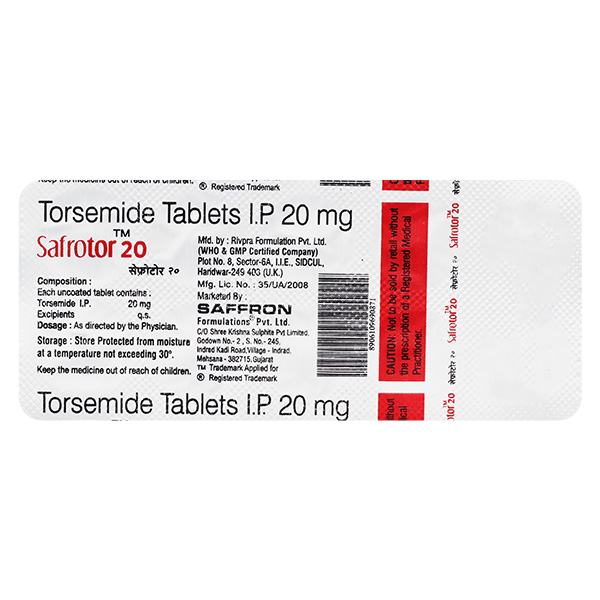 Safrotor 20mg Tablet