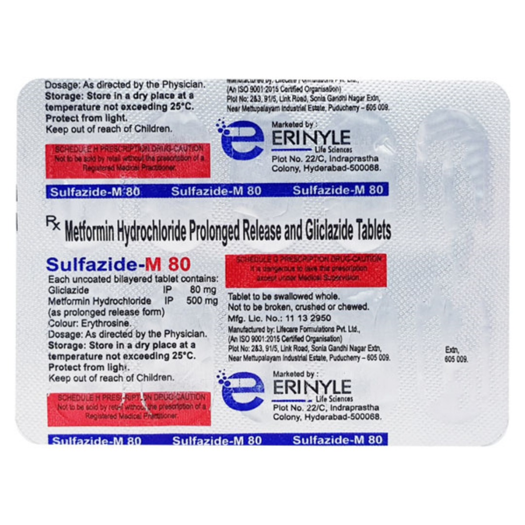Sulfazide M 80mg/500mg Tablet