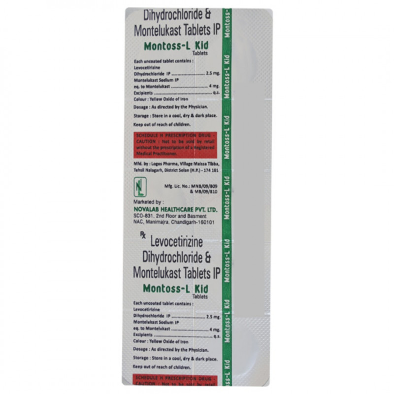 Montoss L Kid 2.5mg/4mg Tablet Montoss L Kid 2.5mg/4mg Tablet
