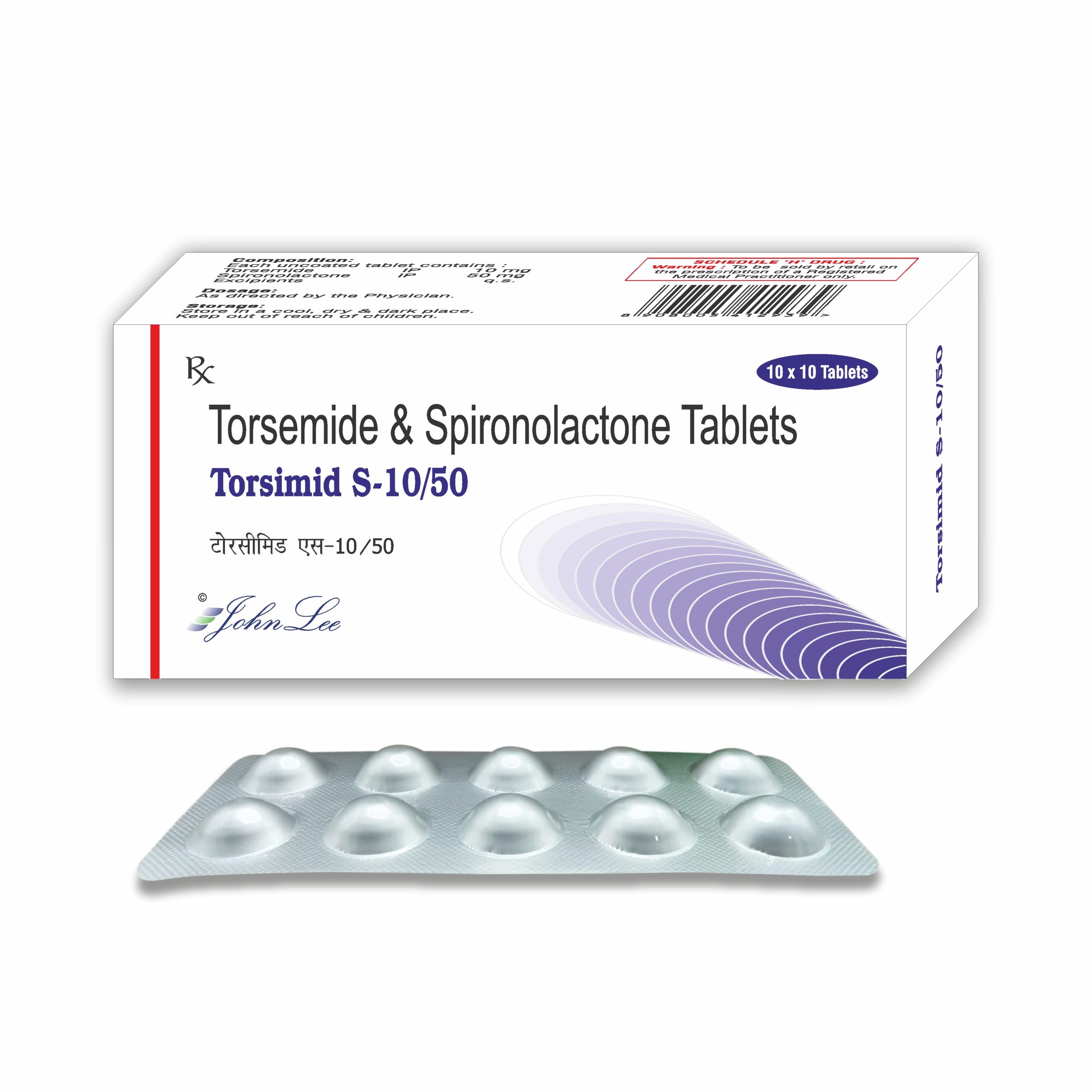 Torsimid S 50mg/10mg Tablet