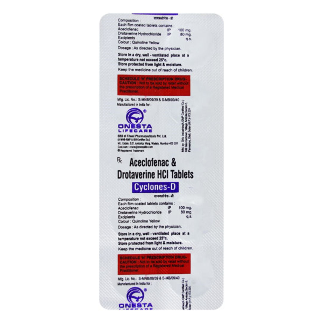 Cyclones D 80mg/100mg Tablet