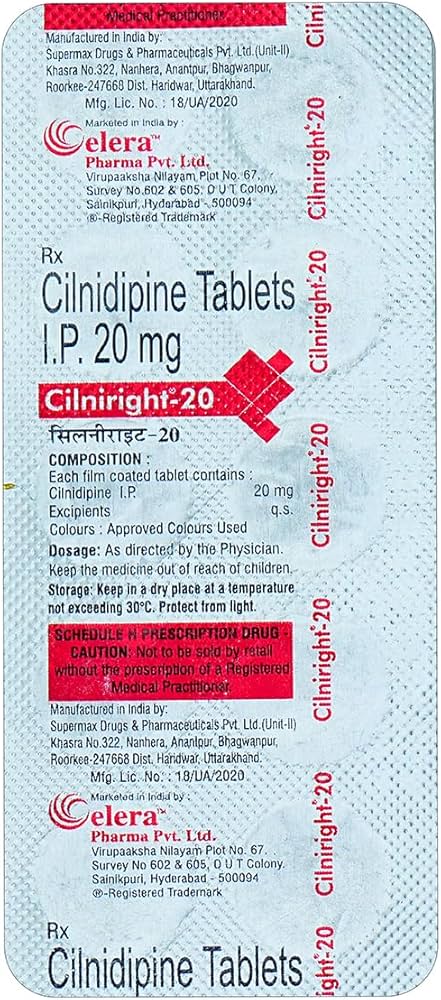 Cilniright 20mg Tablet