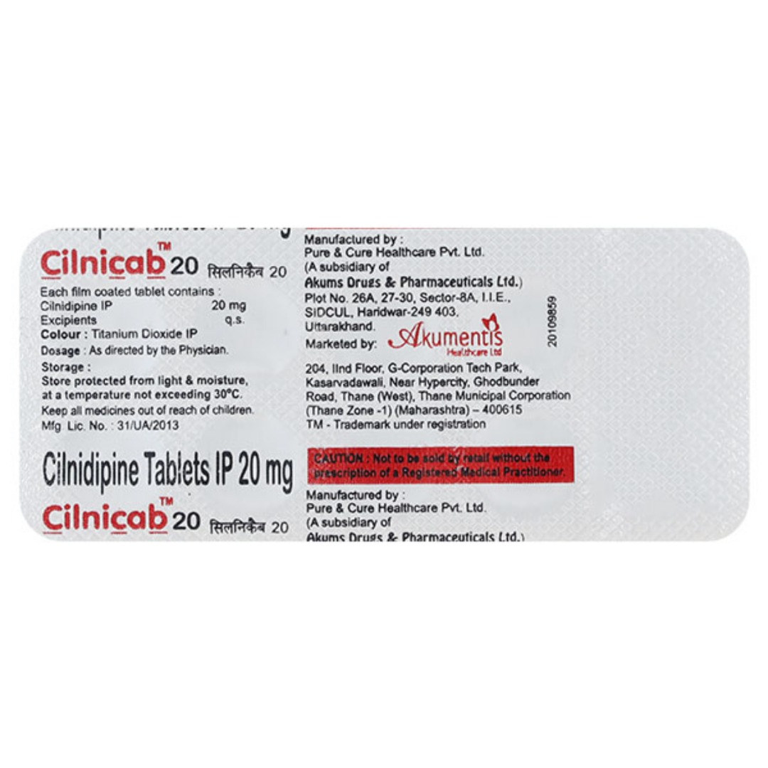 Cilnicab 20mg Tablet