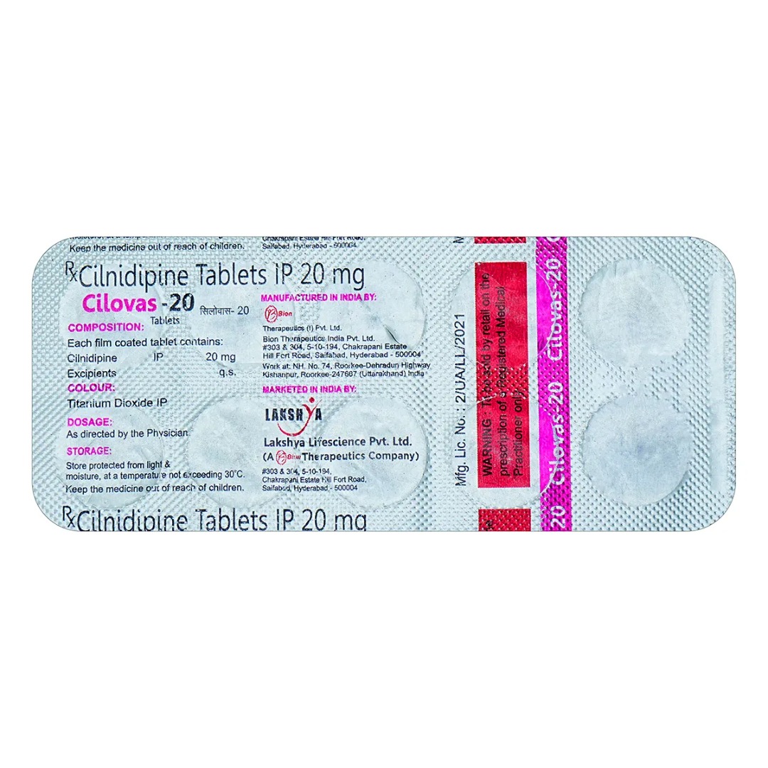 Cilovas 20mg Tablet