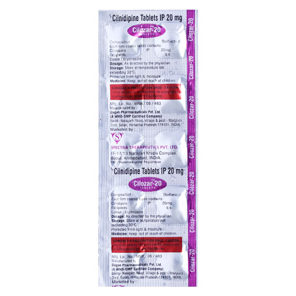 Cilozar 20mg Tablet