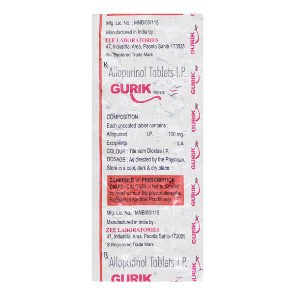 Gurik 100mg Tablet