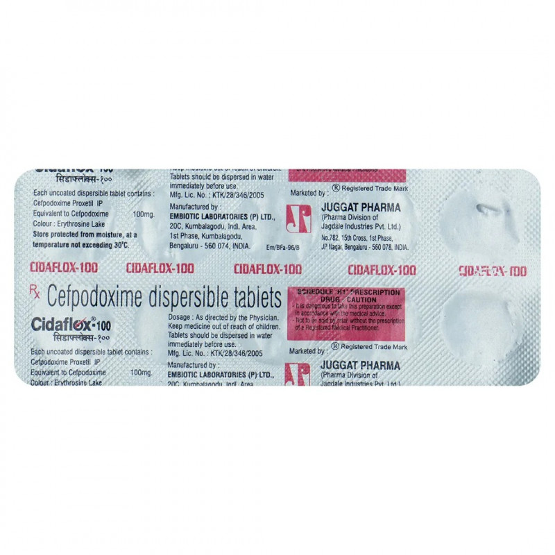 Cidaflox 100 Tablet DT Cidaflox 100 Tablet DT