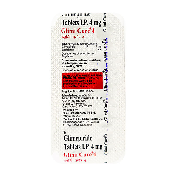 Glimicure 4mg Tablet