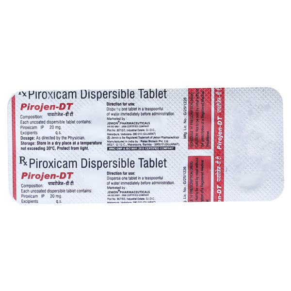 Pirojen 20mg Tablet DT