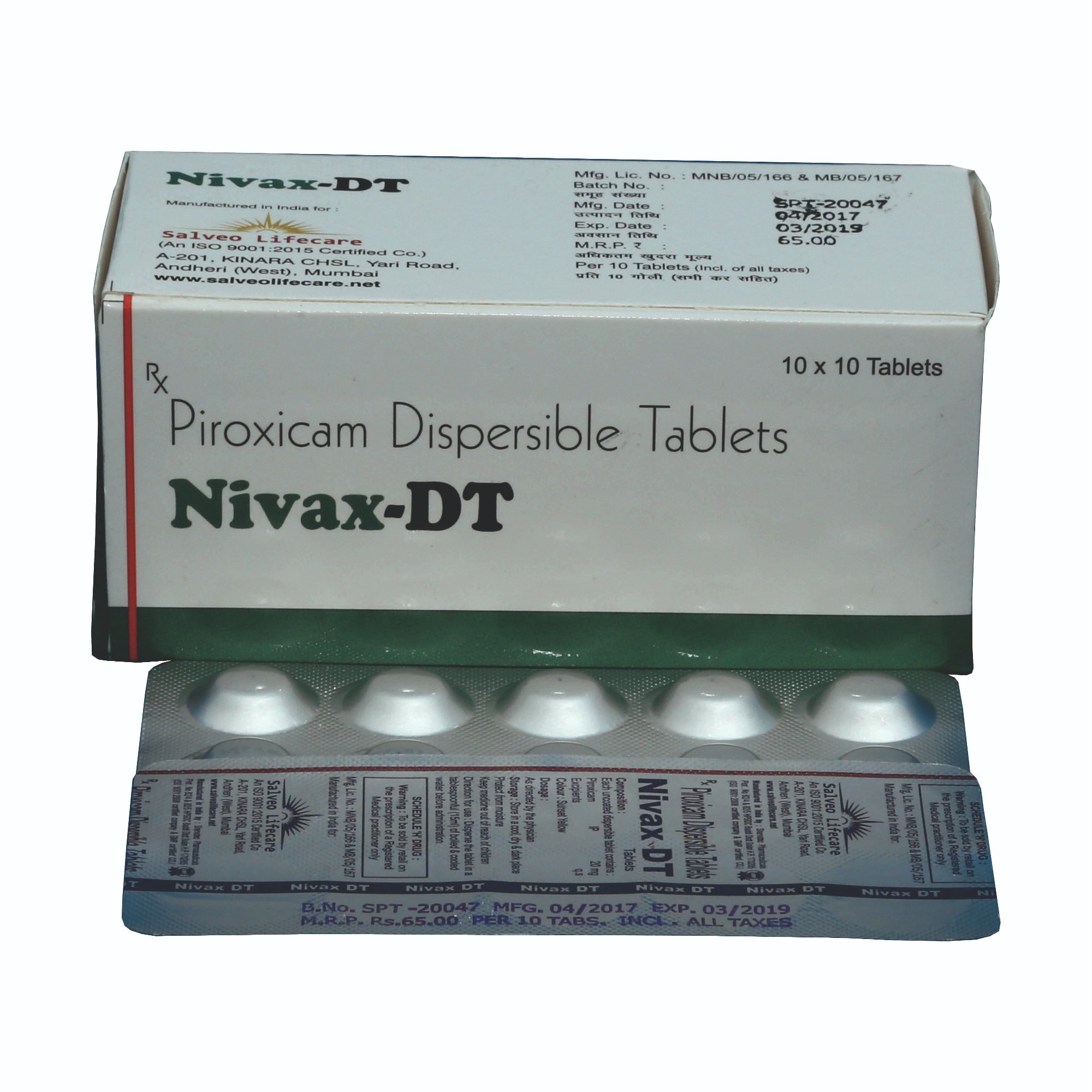 Nivax 20mg Tablet DT