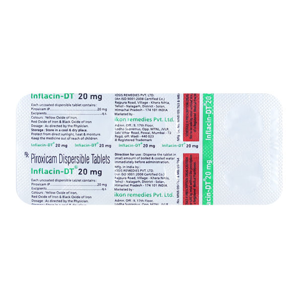 Inflacin 20mg Tablet DT