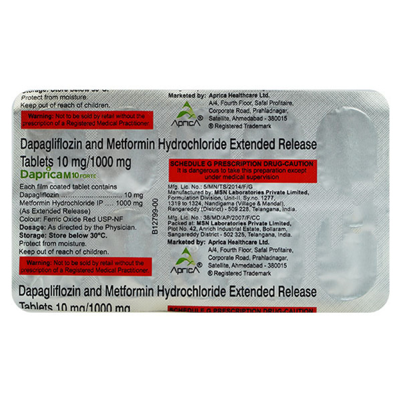 Daprica M10Forte Tablet ER Daprica M10Forte Tablet ER
