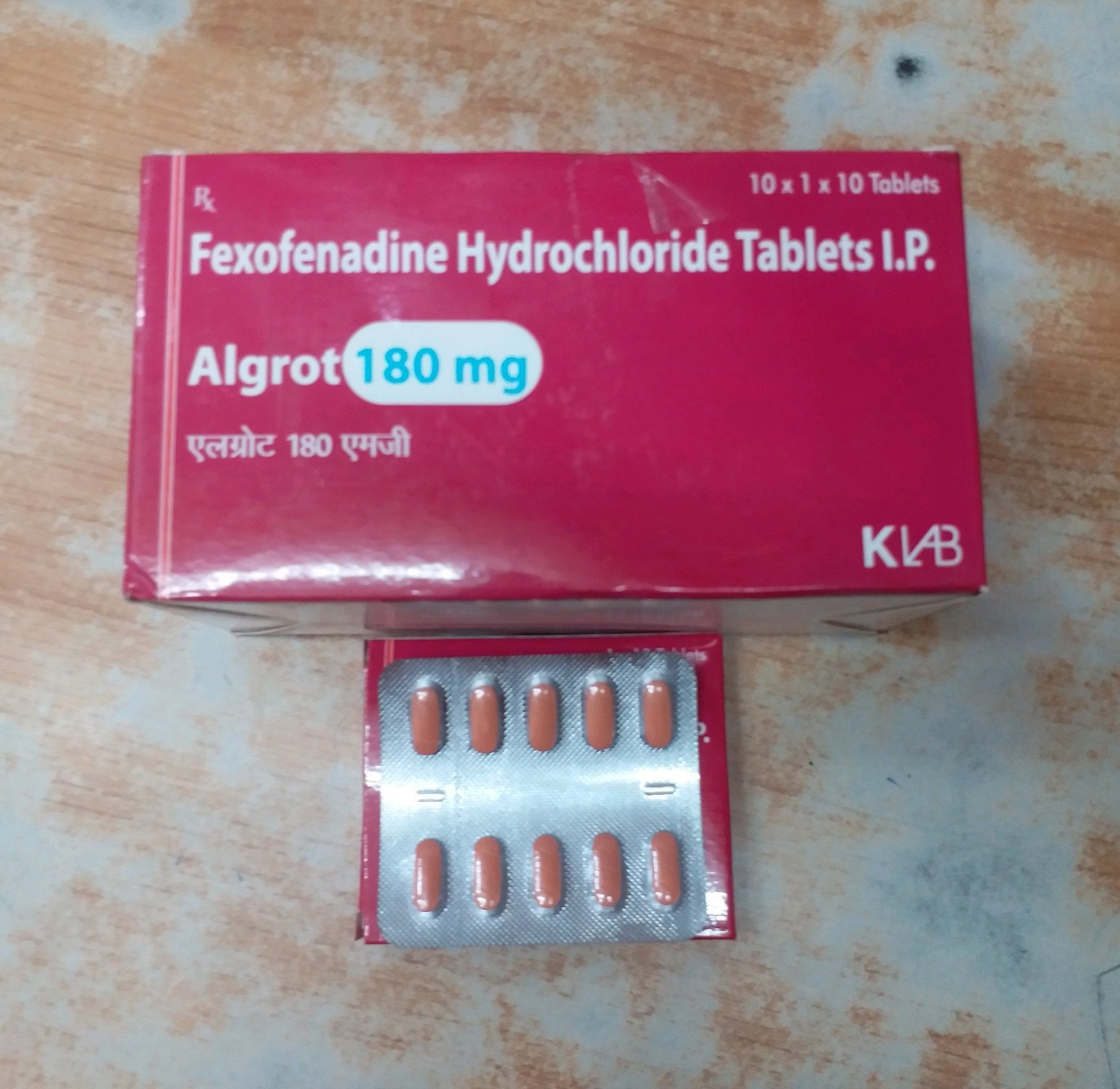 Algrot 180mg Tablet