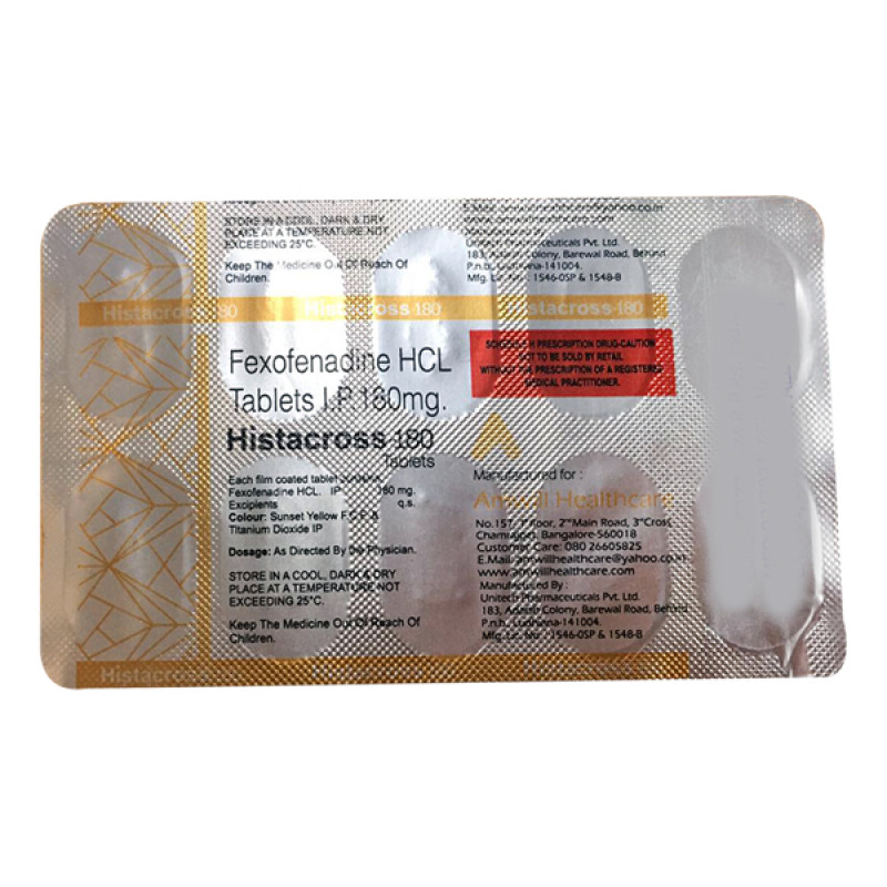 Histacross 180mg Tablet Histacross 180mg Tablet