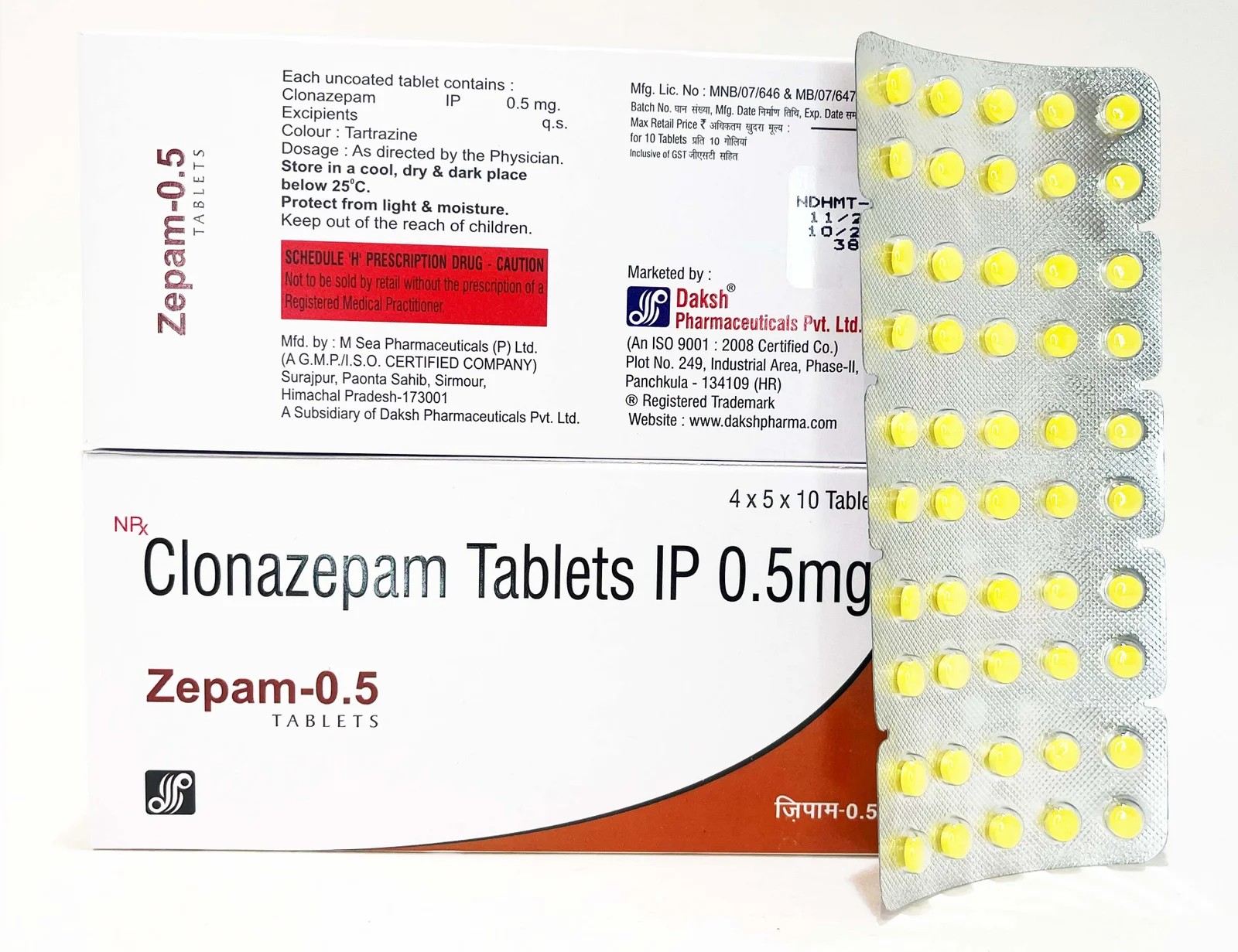 Zepam 0.5mg Tablet