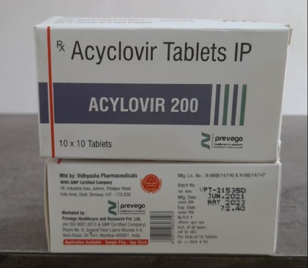 Acylovir 200mg Tablet