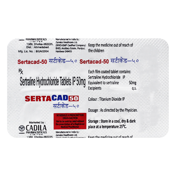 Sertacad 50mg Tablet