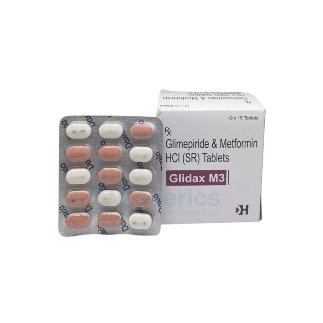 Glidax M 3mg/500mg Tablet SR