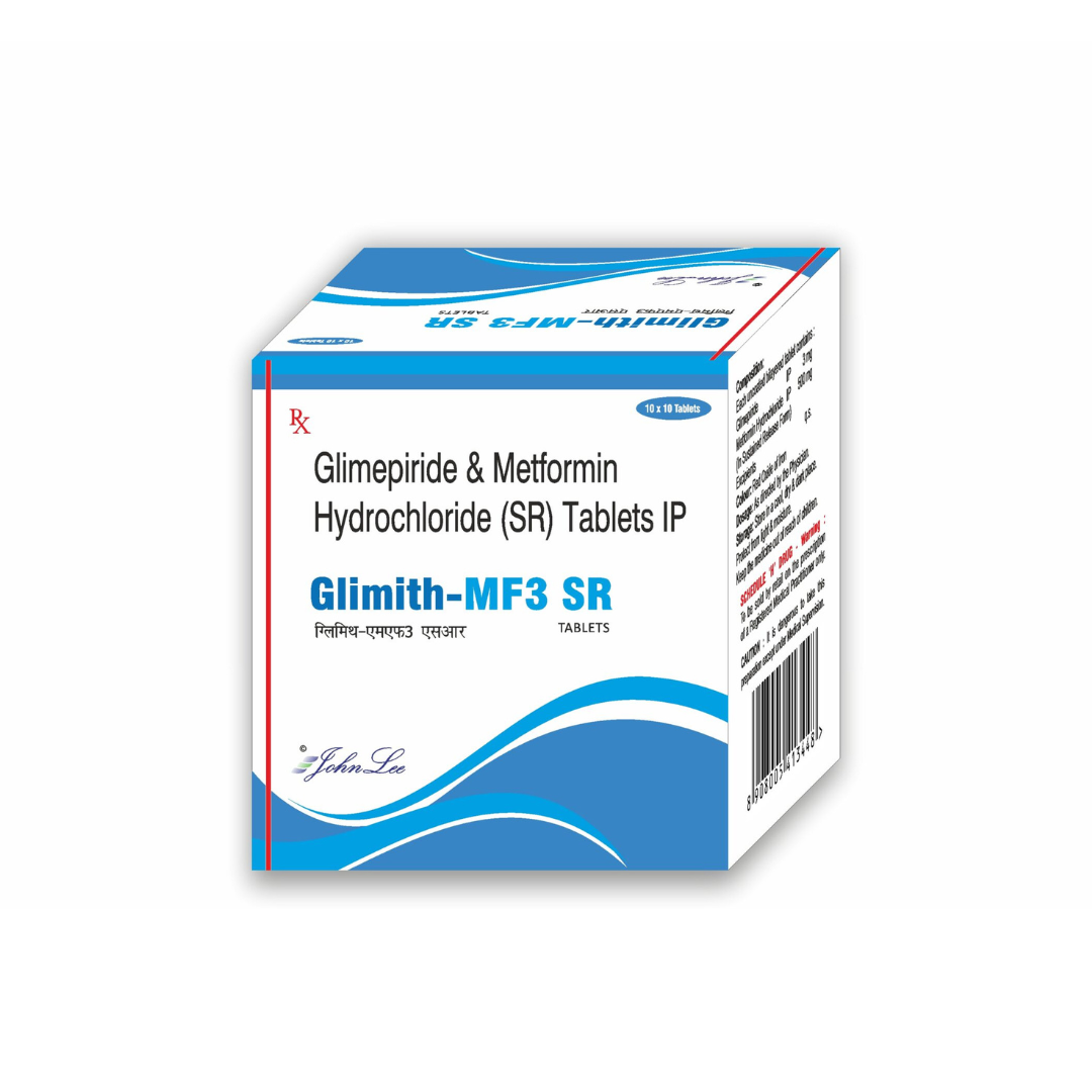 Glimith MF 3mg/500mg Tablet SR
