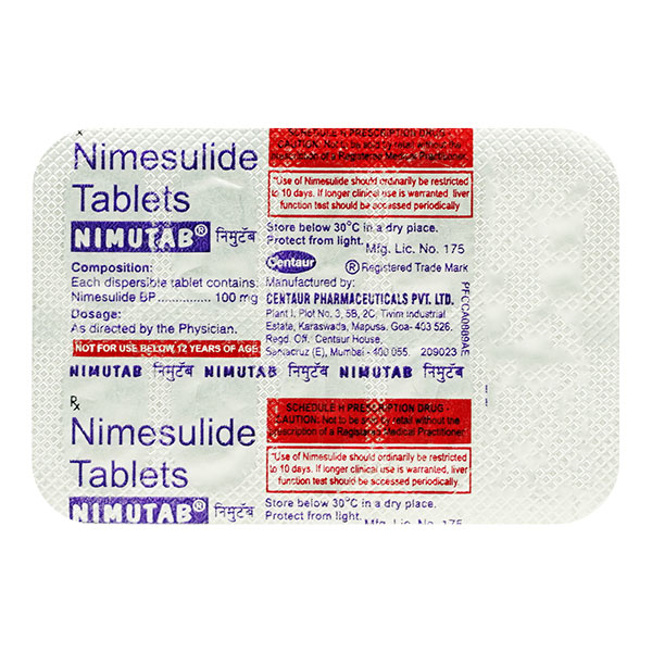 Nimutab 100mg Tablet