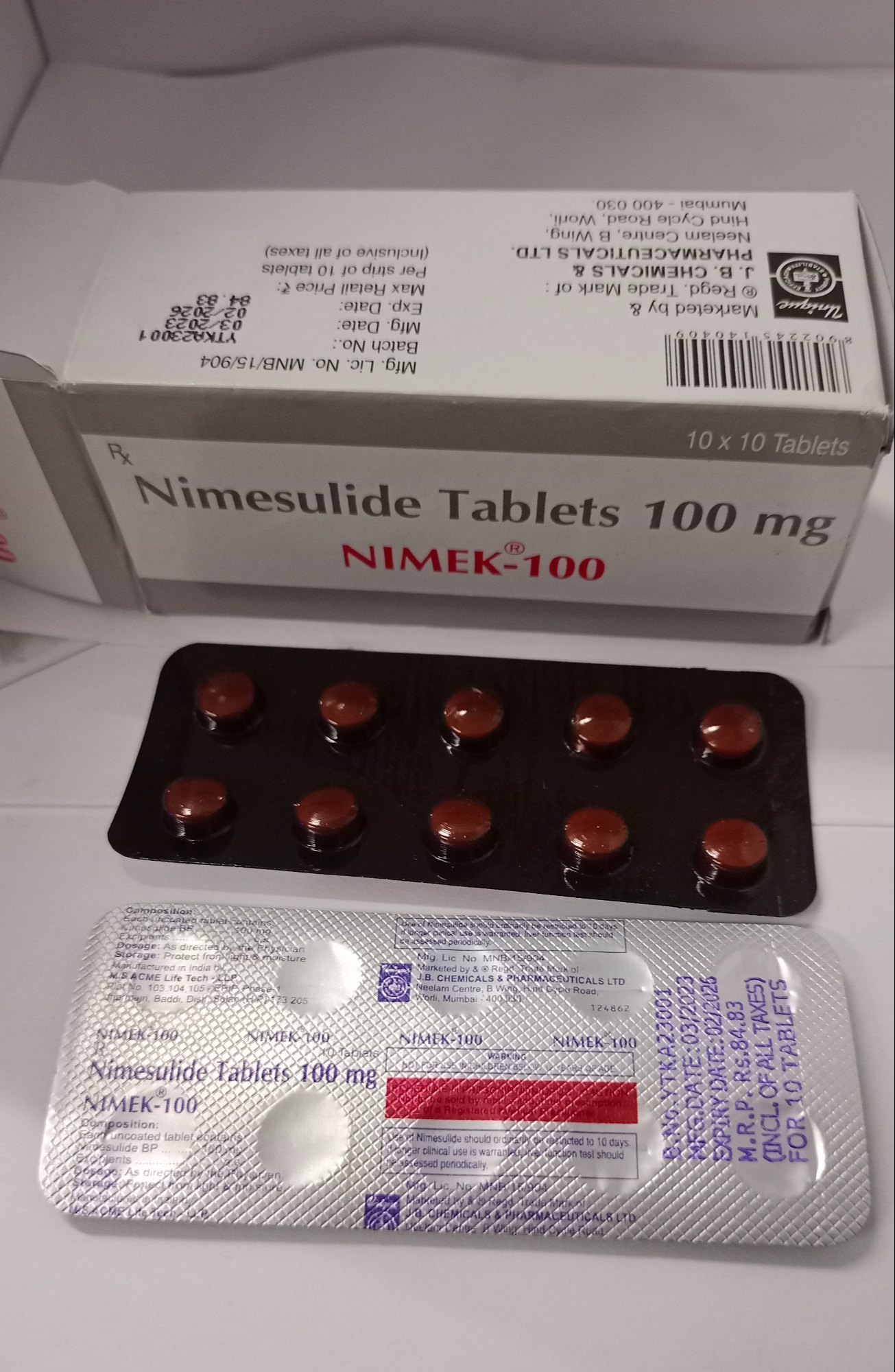 Nimek 100mg Tablet