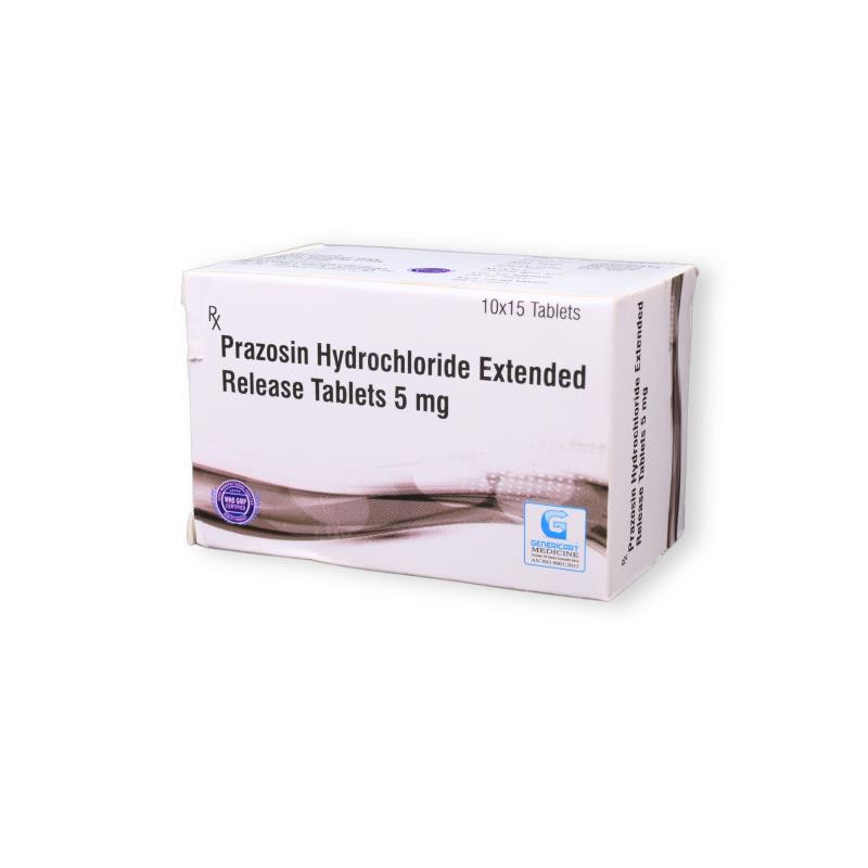 Genericart Prazosin Hydrochloride 5mg Tablet ER Genericart Prazosin Hydrochloride 5mg Tablet ER