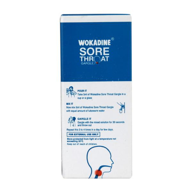Wokadine Sore Throat Gargle