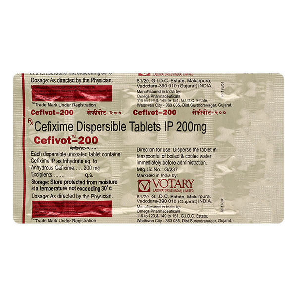 Cefivot 200mg Tablet