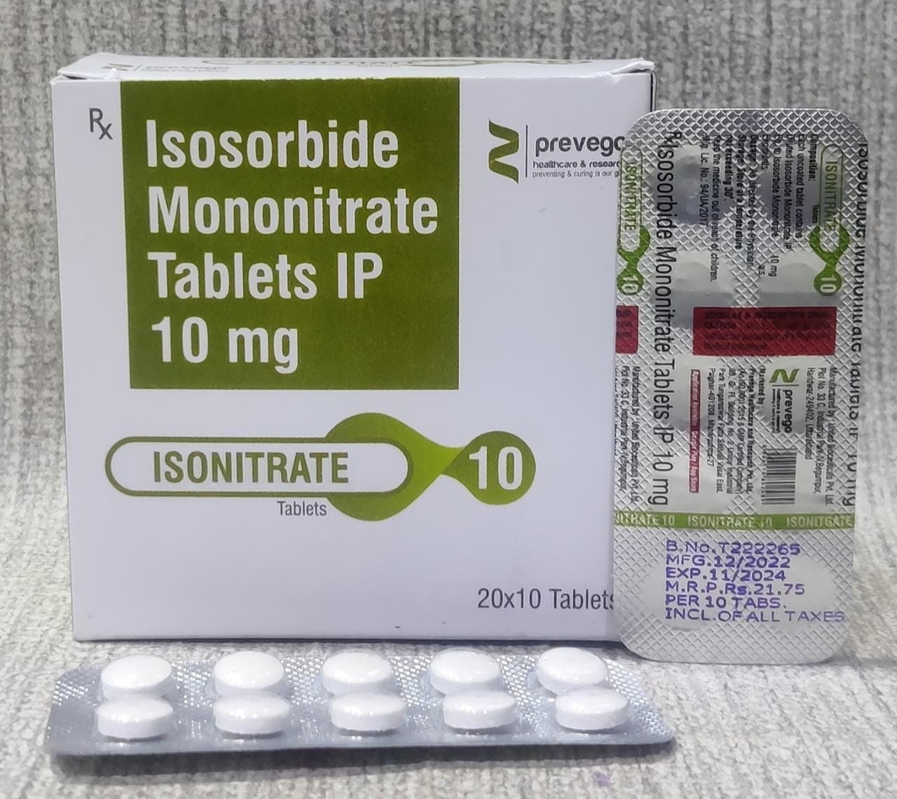 Isonitrate 10mg Tablet