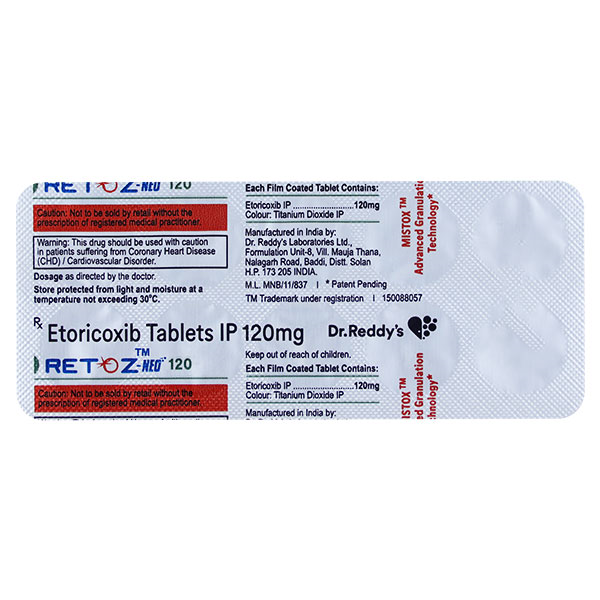 Retoz Neo 120 Tablet - Uses, Price, Side Effects, Substitute