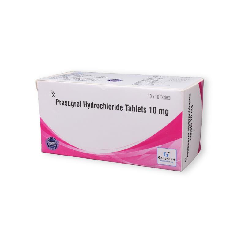 Genericart Prasugrel Hydrochloride 10mg Tablet Genericart Prasugrel Hydrochloride 10mg Tablet