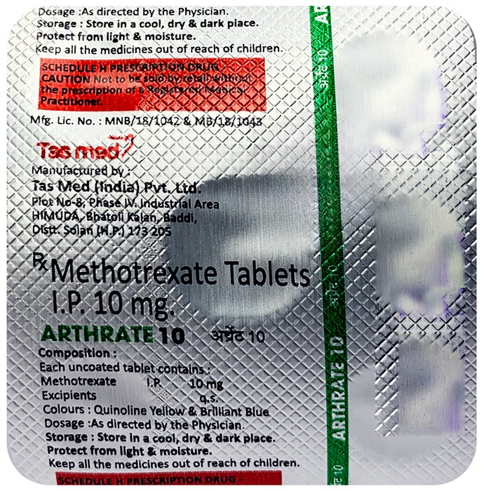 Arthrate 10mg Tablet