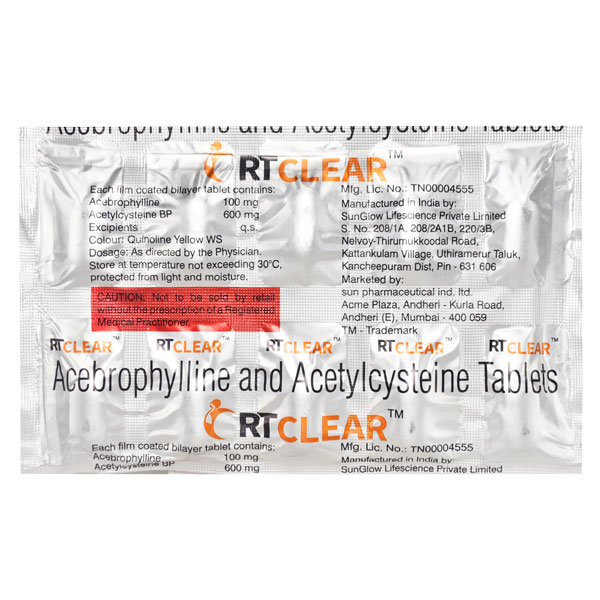 Rtclear 100mg/600mg Tablet