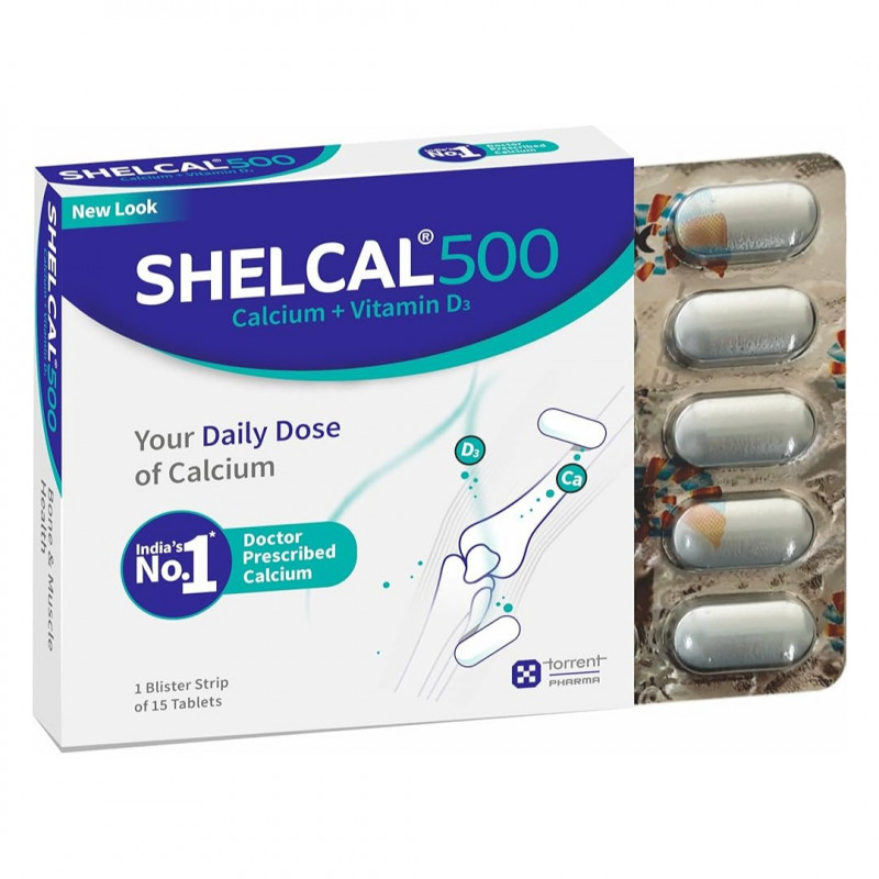 Shelcal 500 Calcium+Vitamin D3 Tablet