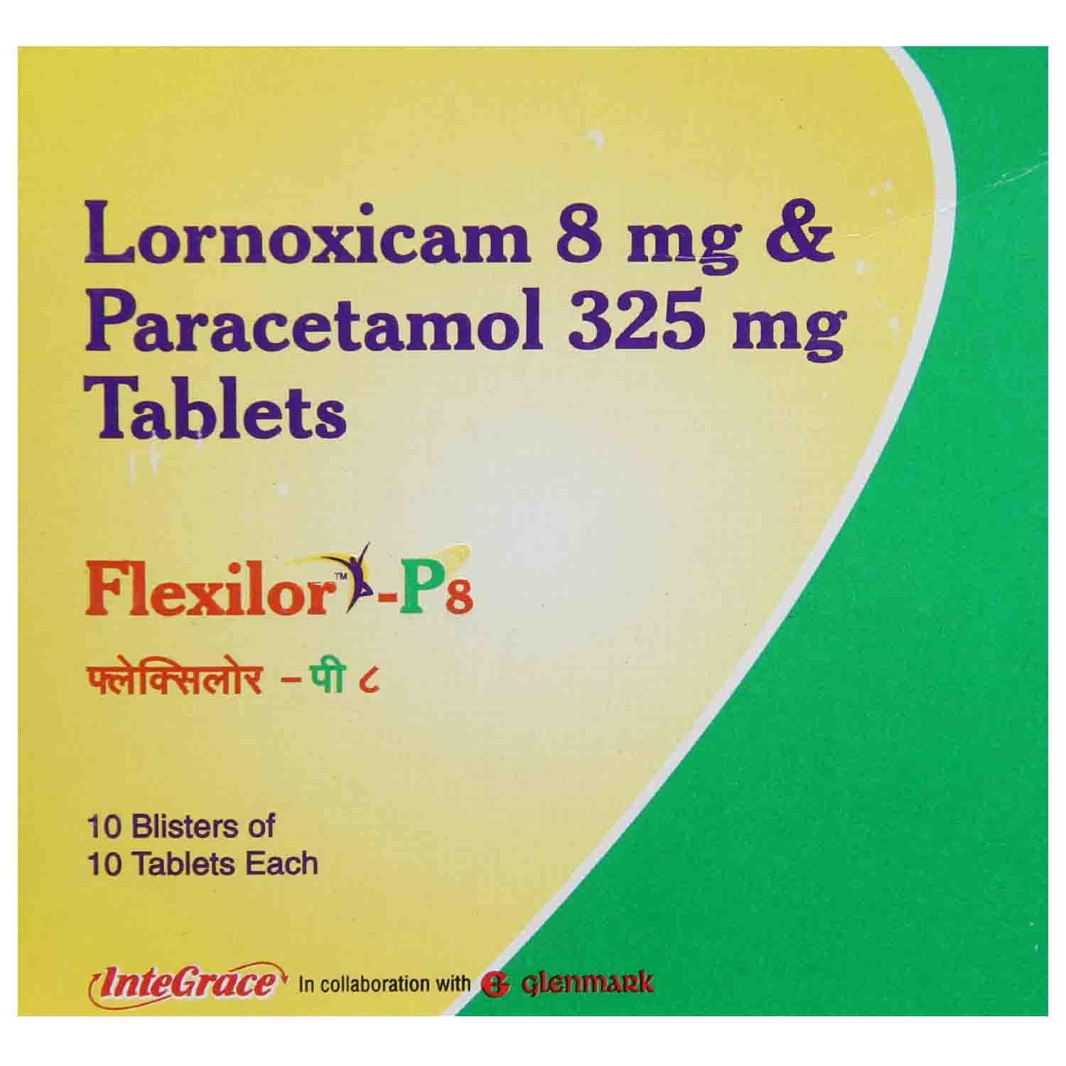 Flexilor P  8mg/325mg Tablet