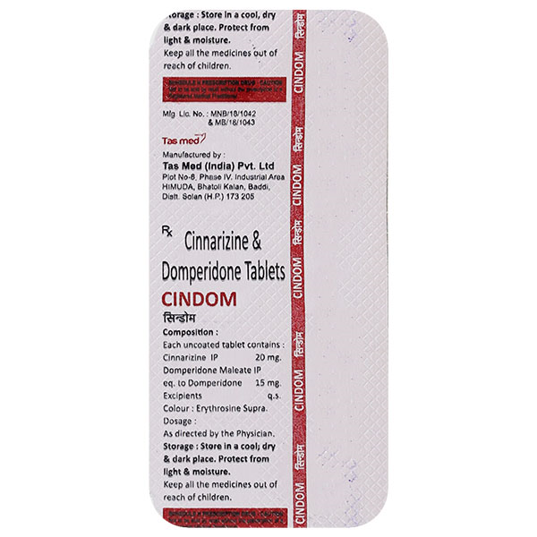 Cindom 15mg/20mg Tablet