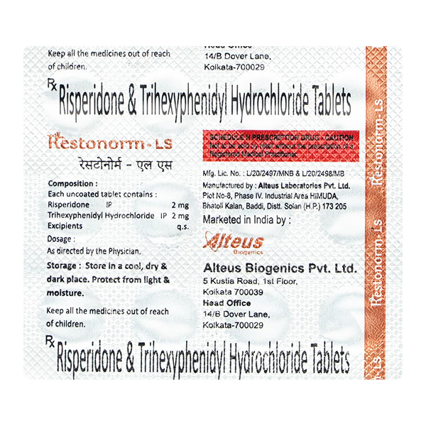 Restonorm LS 2mg/2mg Tablet