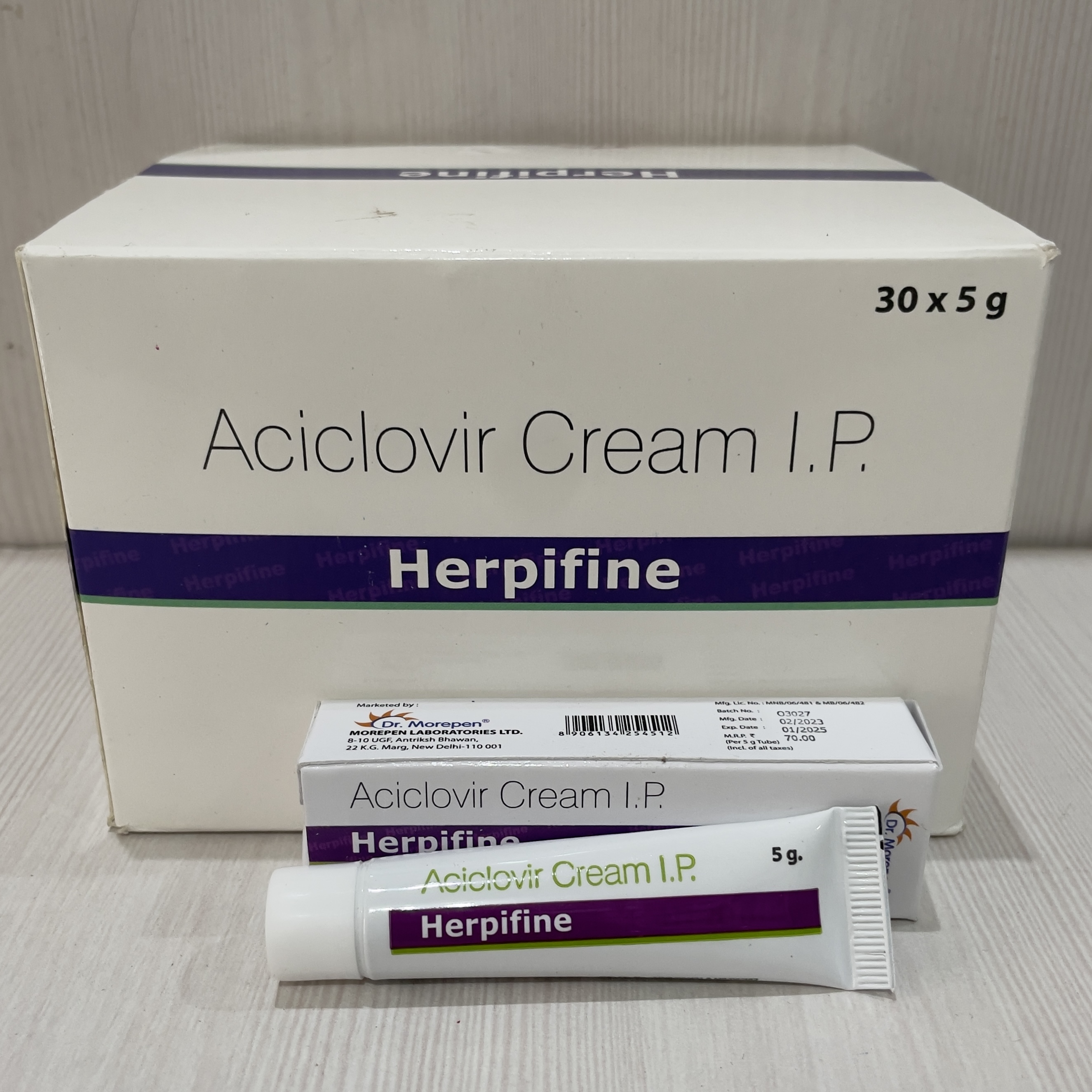 Herpifine 5% Cream