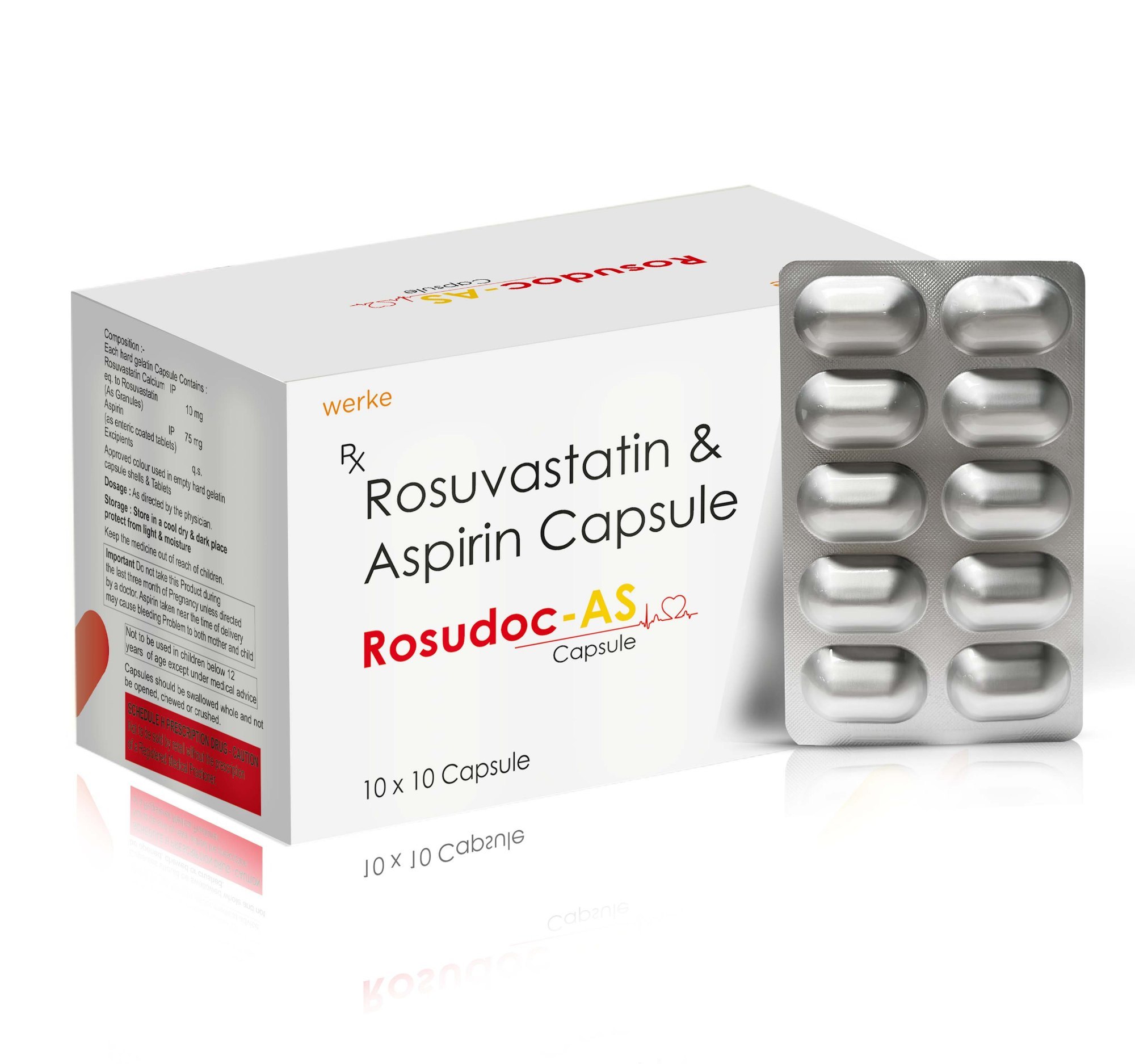 Rosudoc AS 10mg/75mg Capsule