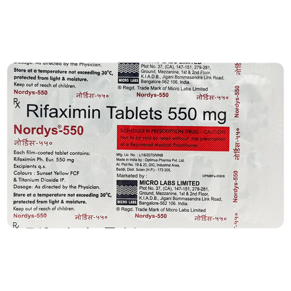 Nordys 550mg Tablet