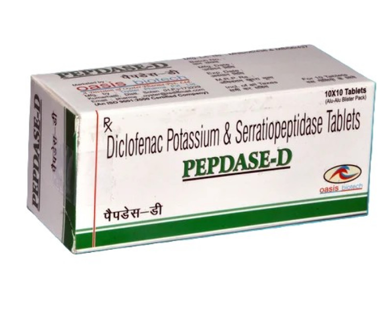 Pepdase D 50 mg/10 mg Tablet Pepdase D 50 mg/10 mg Tablet